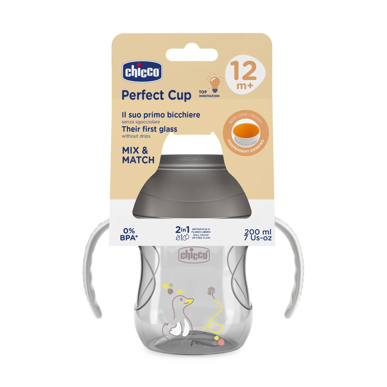 Chicco Perfect Cup _ Gray_ 12M+ (ref. Ch.Ali6951350000 )