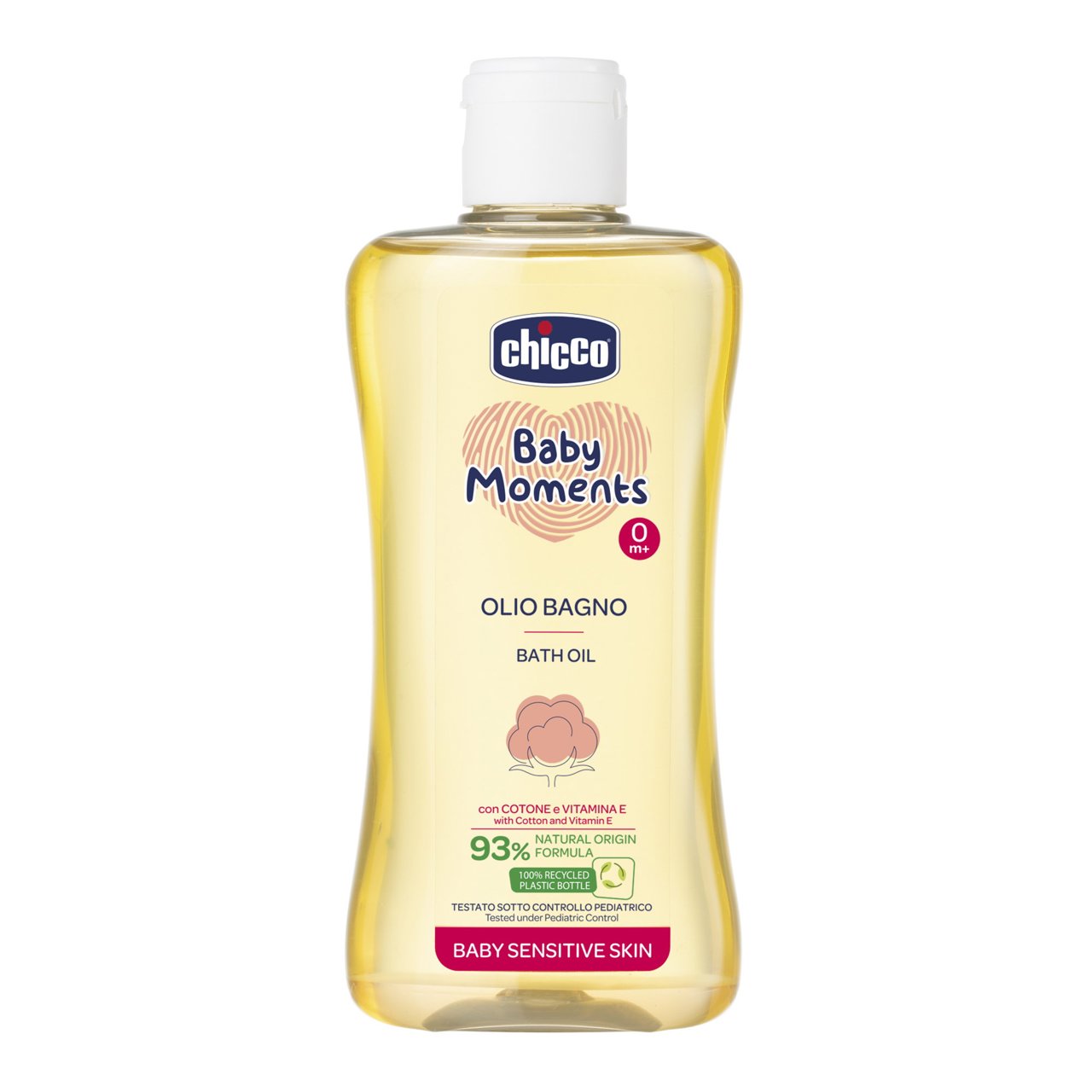 Chicco Bath Oil Sensitive Skin - 200Ml (ref. Ch.Cos10240000000 ) - Healtsy