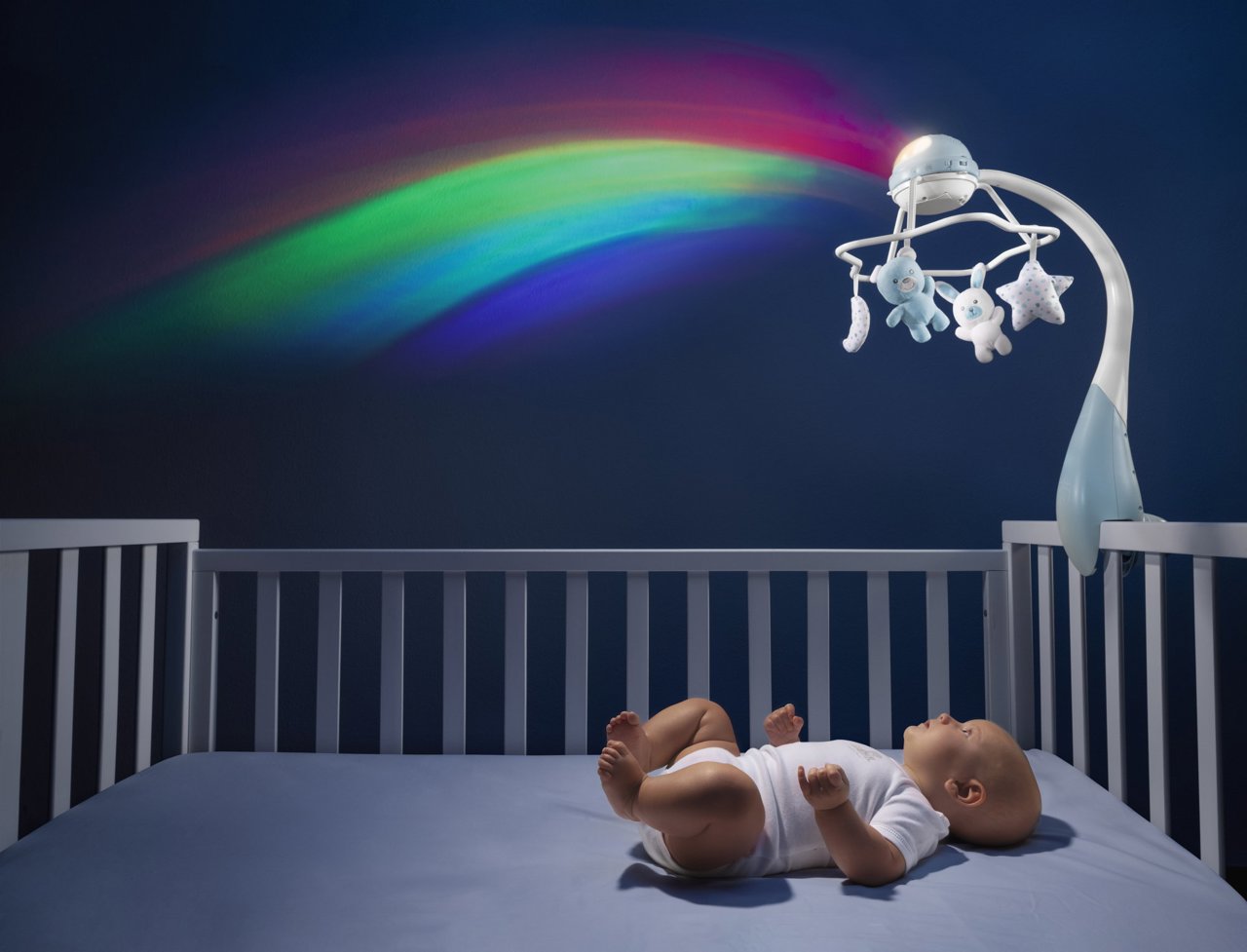 Chicco Mobile Rainbow Blue - Healtsy