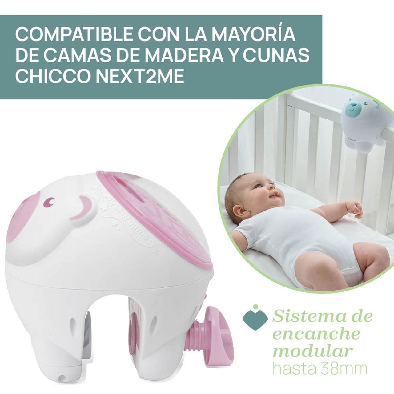 Chicco Polar Bear Projector_ Pink