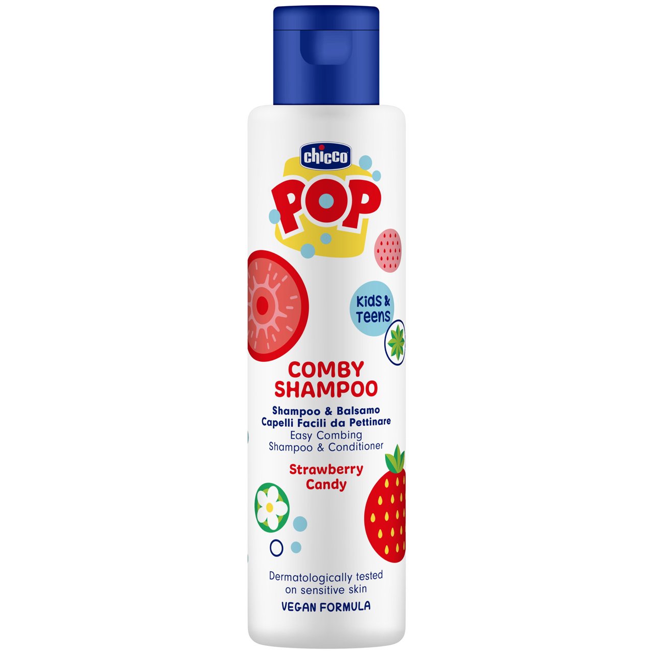 Chicco Strawberry Shampoo & Conditioner – 250ml (ref. Ch.Cos12372000000) - Healtsy
