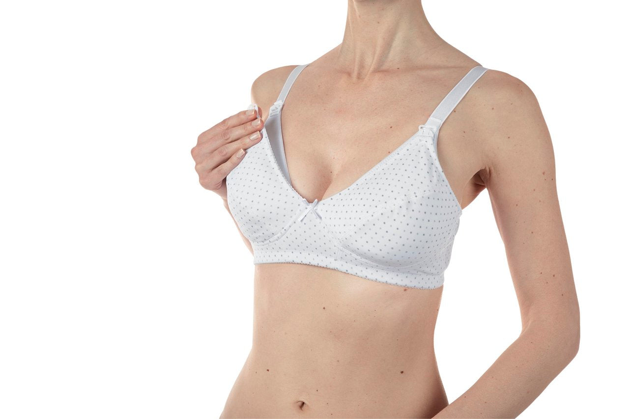Chicco White Microfiber Nursing Bra Size 36 Cup C (ref. Ch.21161000310) - Healtsy