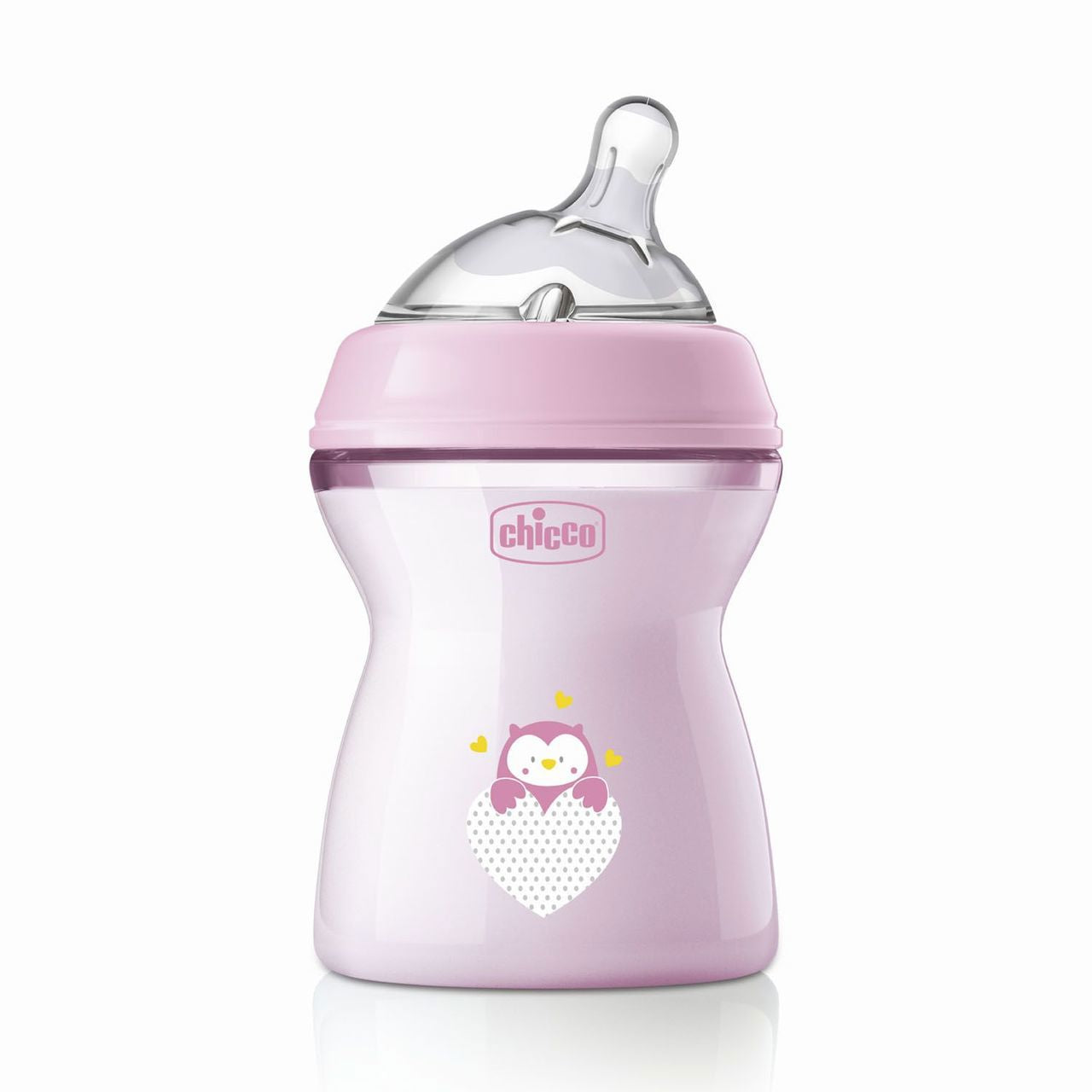 Chicco Biberón NaturalFeeling_Silicone_Girl_2M+ - 250ml