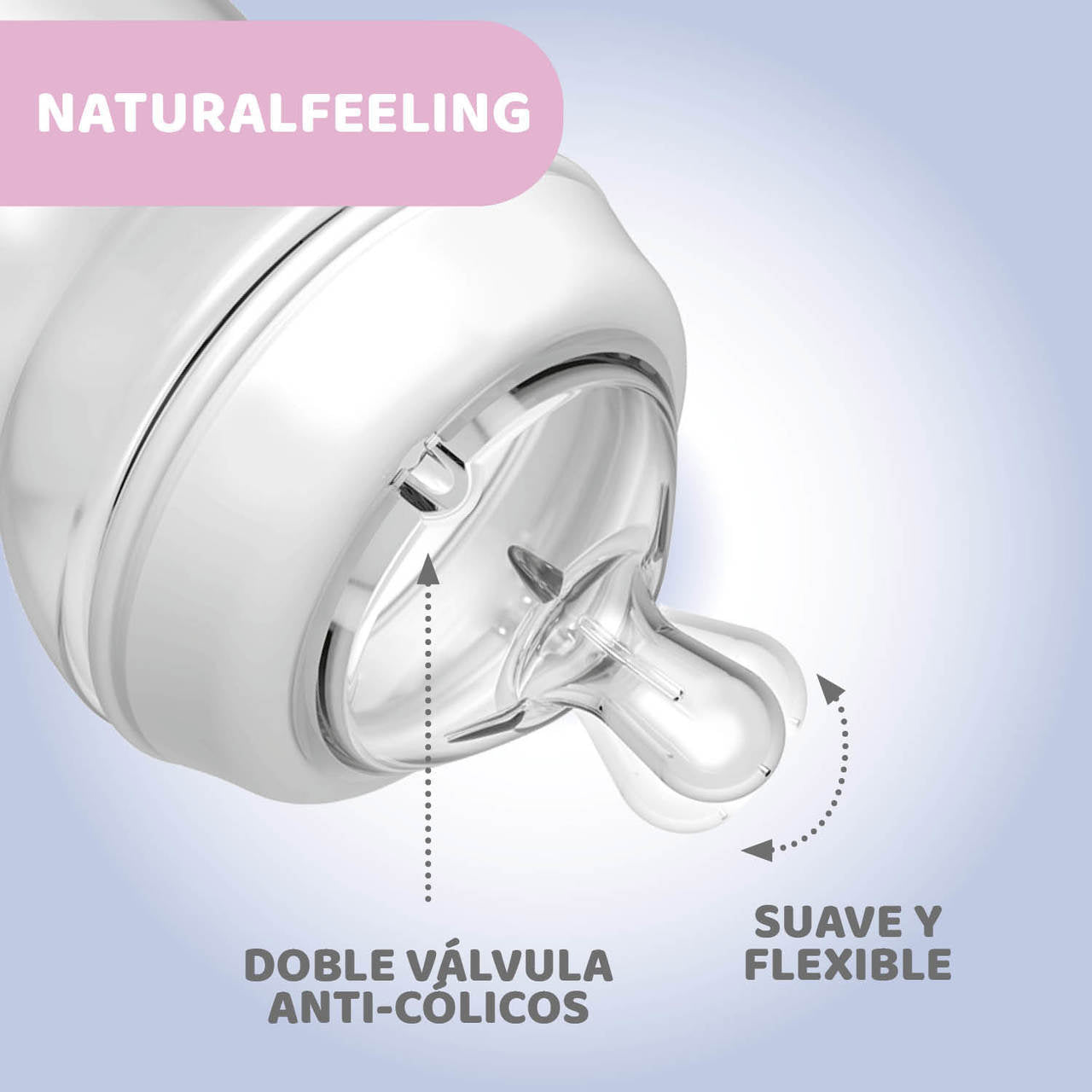 Chicco Natural Feeding Bottle Pp_ 6M+ - 330ml