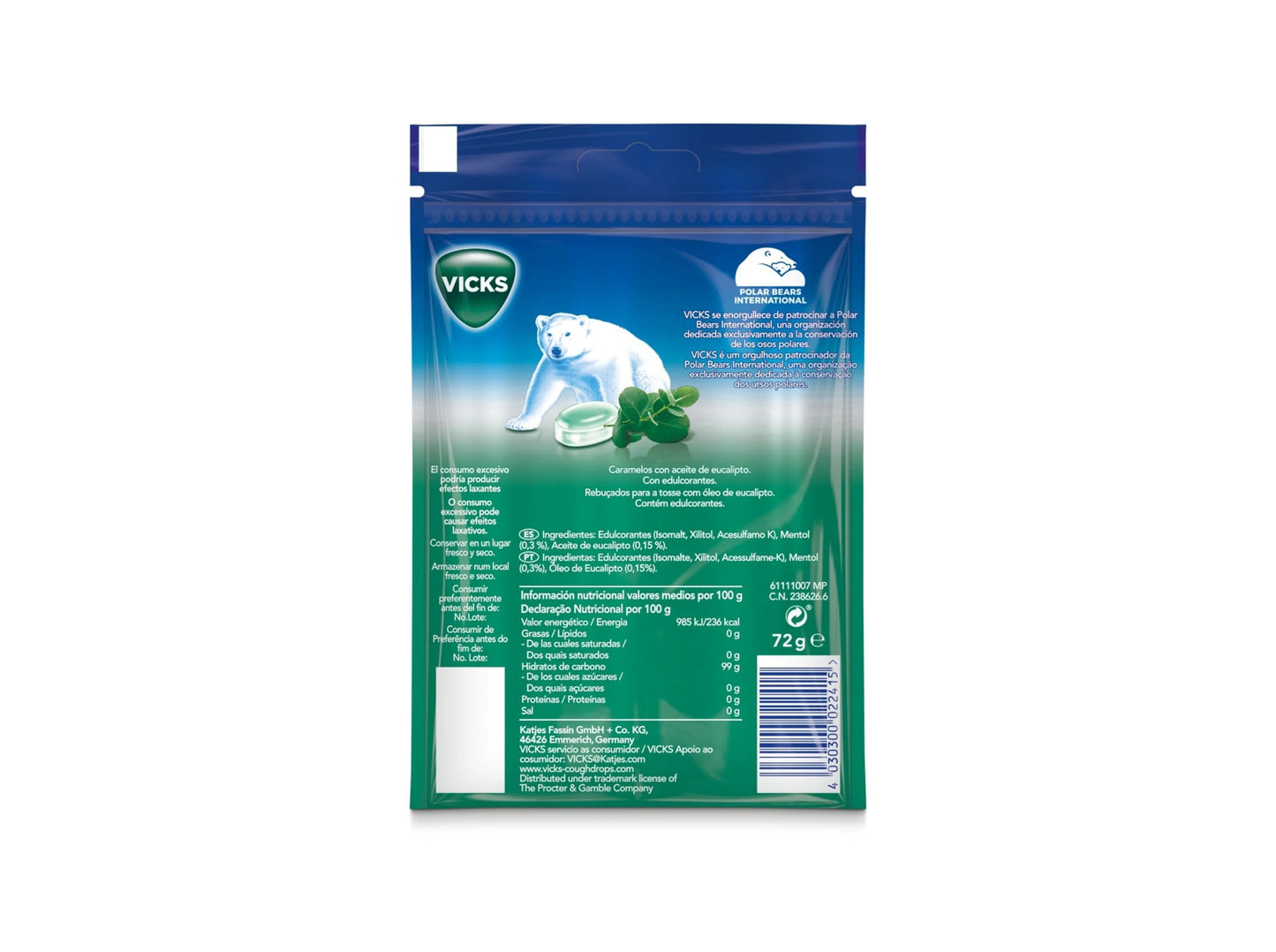 Vicks Double Action with Refreshing Menthol 72G - Healtsy