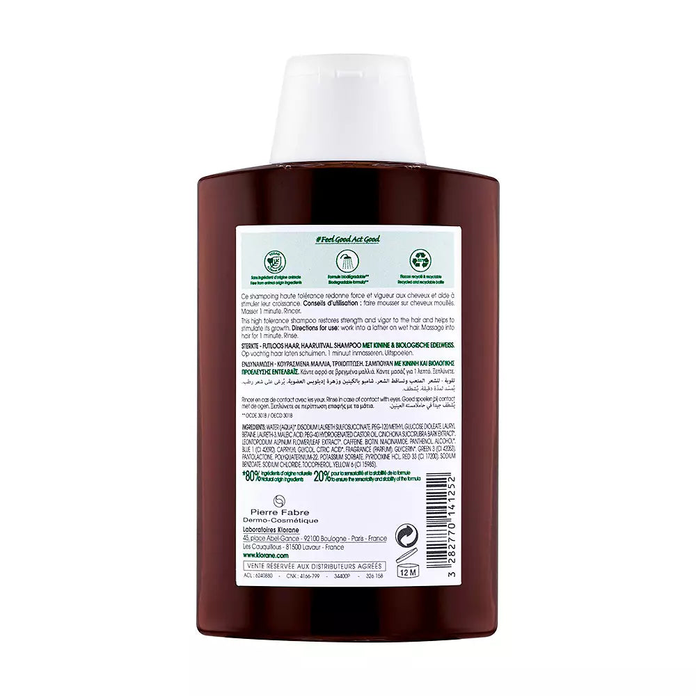 Klorane Capillary Shampoo Quinine Bio 200mL + Offer Shampoo 100mL - Healtsy