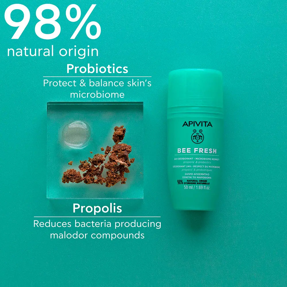 Apivita Bee Fresh Deo 24H - 50ml (Twin Pack) - Healtsy