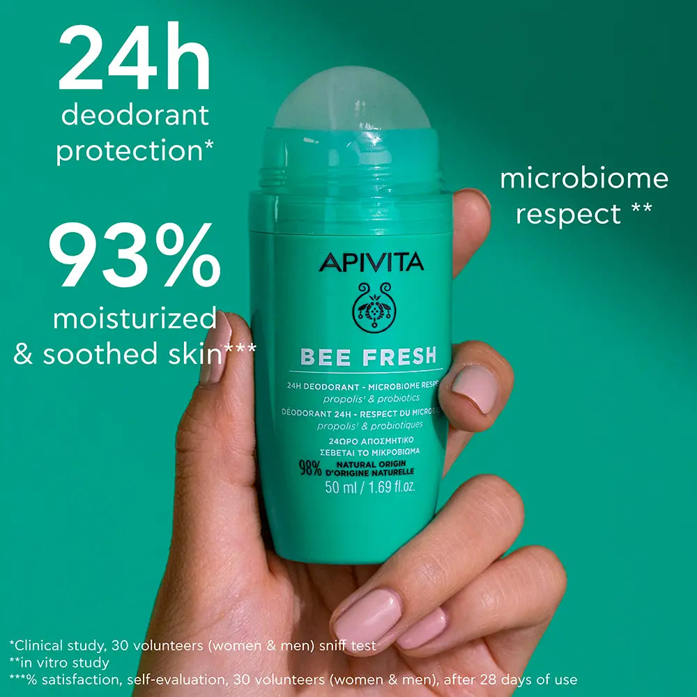 Apivita Bee Fresh Deo 24H - 50ml (Twin Pack) - Healtsy