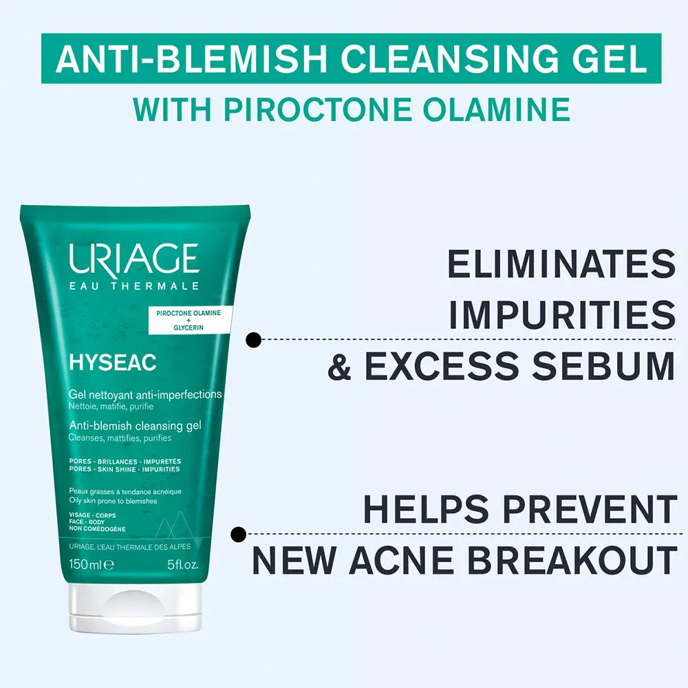 Uriage Hyséac Cleansing Gel - 150ml - Healtsy