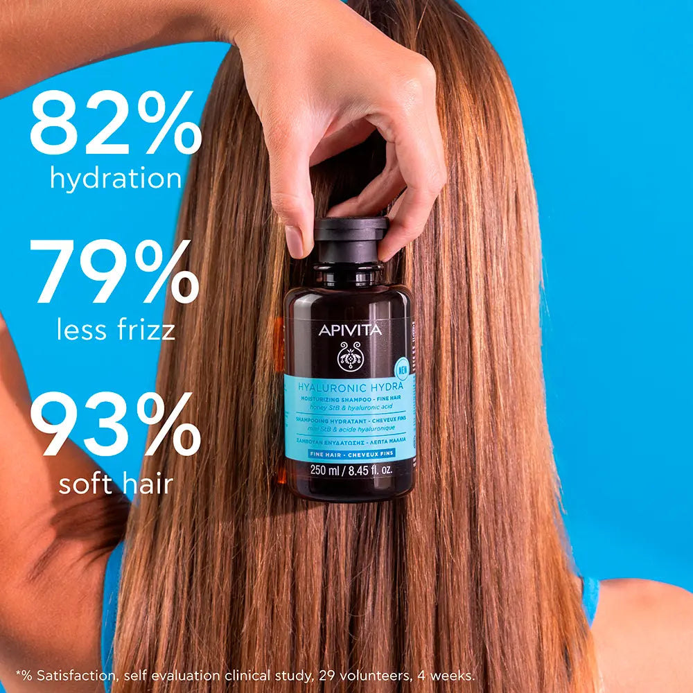 Apivita Hyaluronic Hydra Shampoo for Fine Hair - 250ml - Healtsy