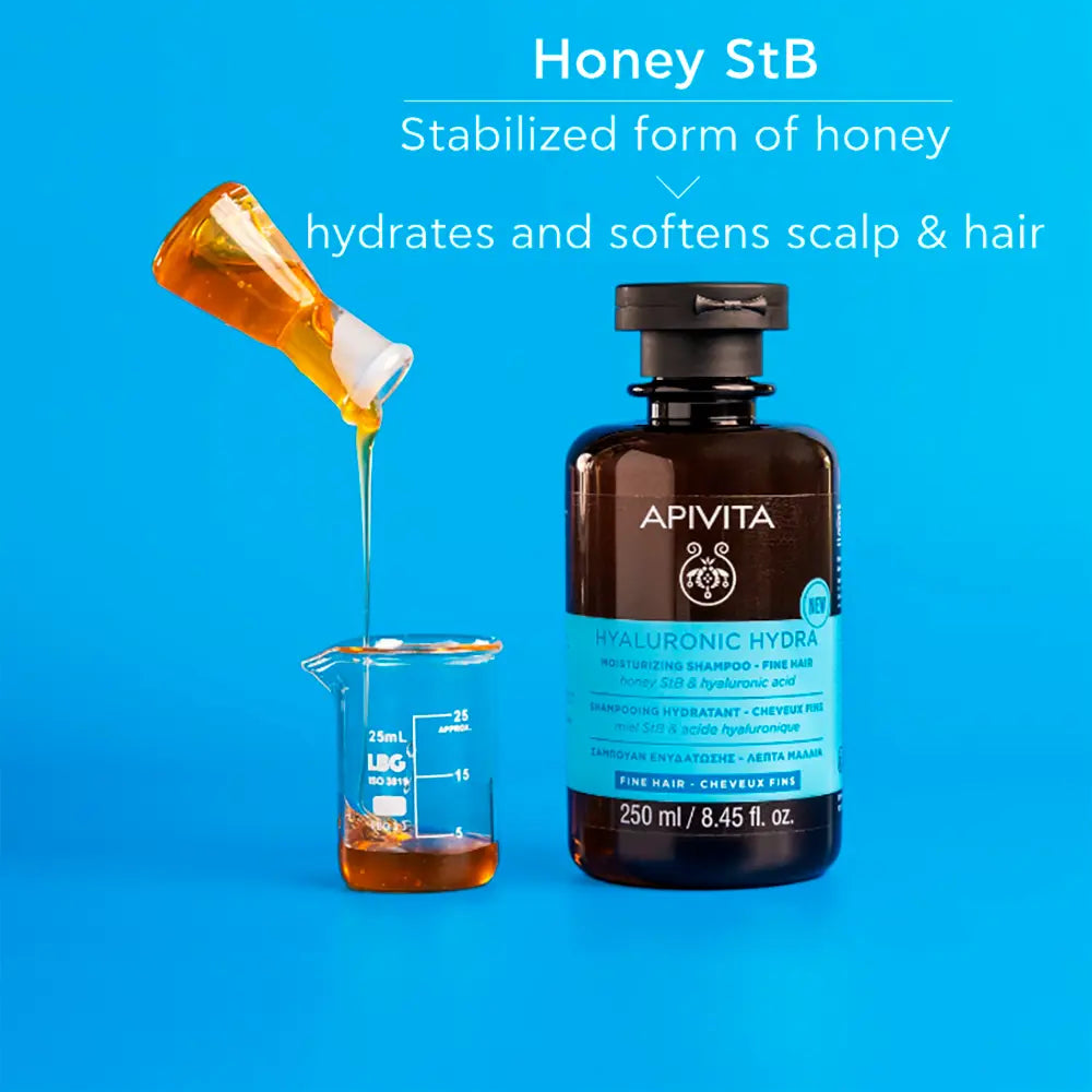 Apivita Hyaluronic Hydra Shampoo for Fine Hair - 250ml - Healtsy