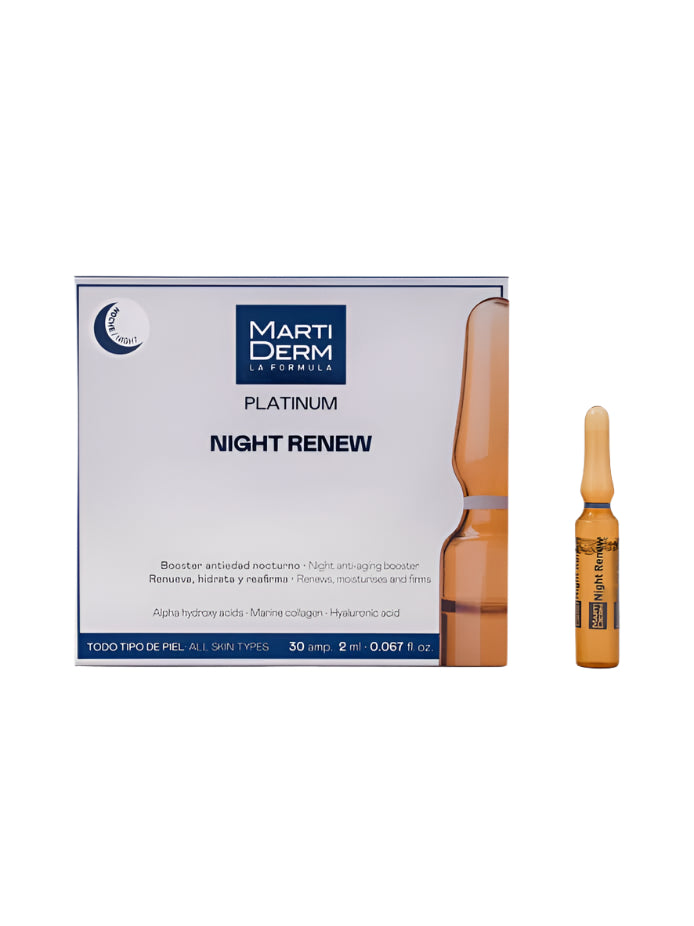 Martiderm Platinum Night Renew - 30 ampoules - Healtsy