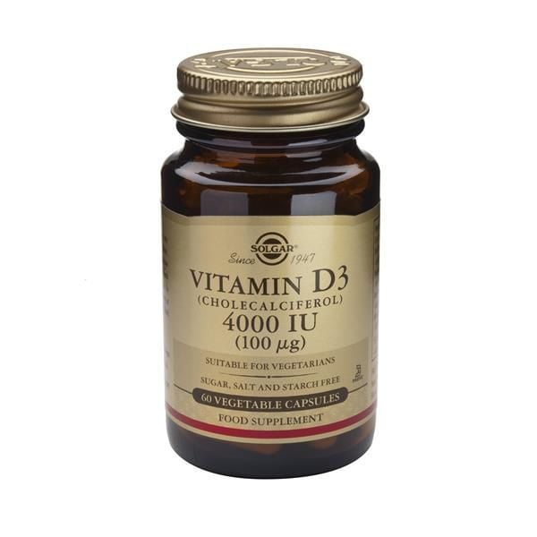 Solgar Vitamin D3 - 4000UI (x60 tablets) - Healtsy