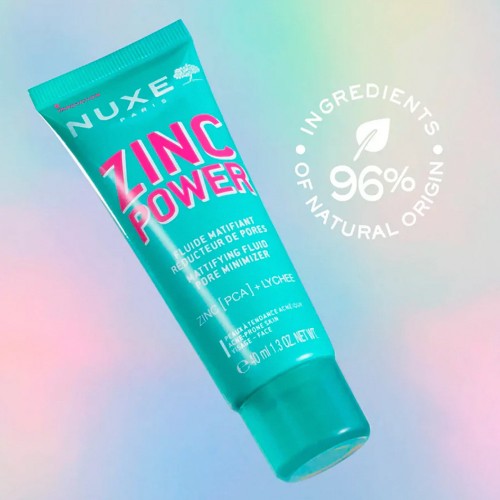 Nuxe Zinc Power mattifying fluid - 40Ml - Healtsy