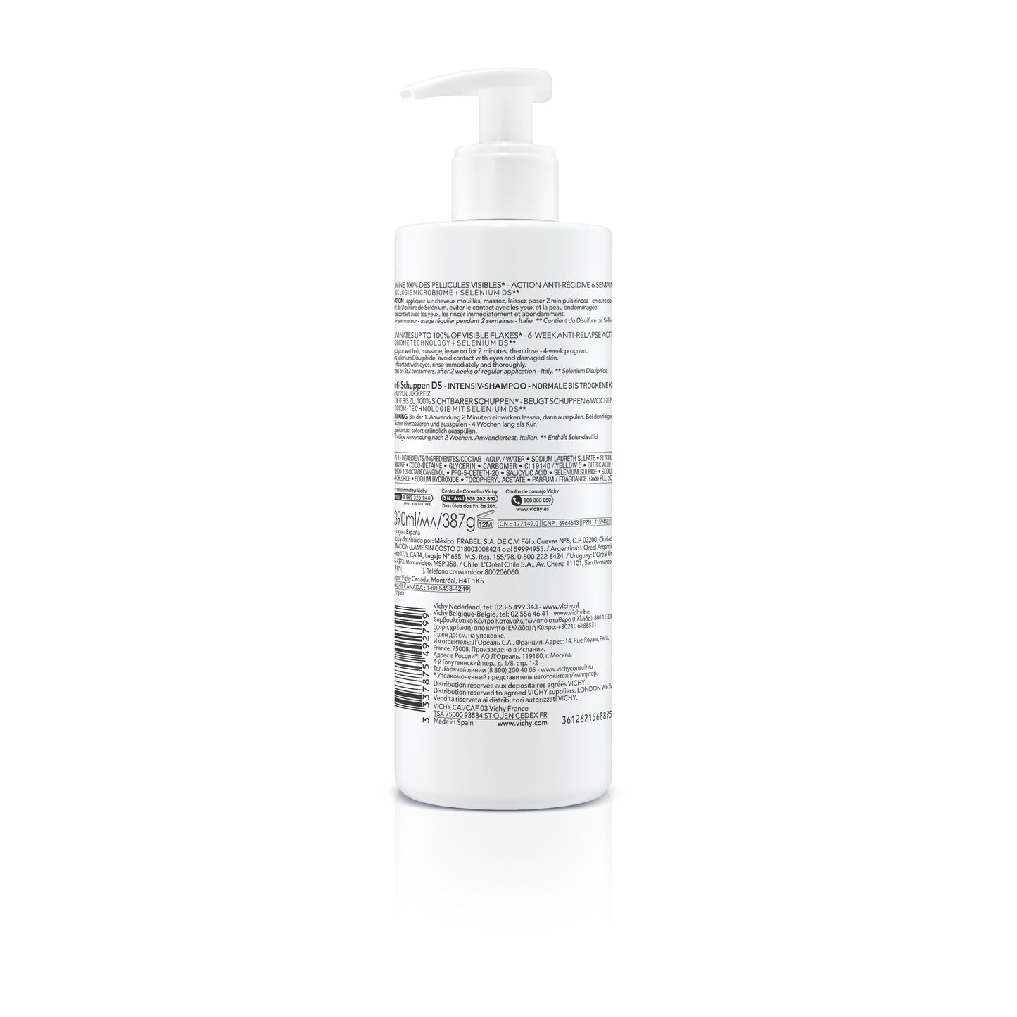 Dercos Anti-Dandruff Shampoo for Dry Hair - 400ml - Healtsy