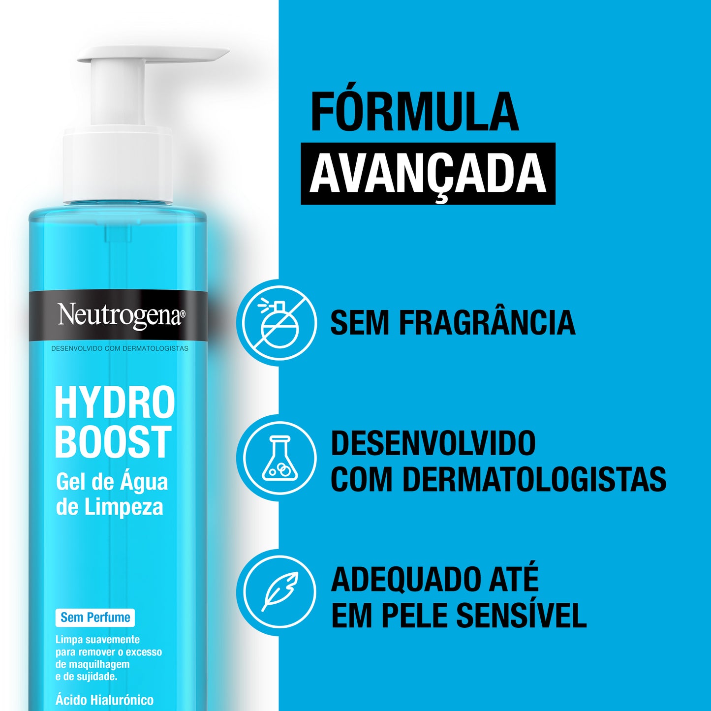 Neutrogena Hydro Boost Cleansing Gel without Perfume - 200ml - Healtsy
