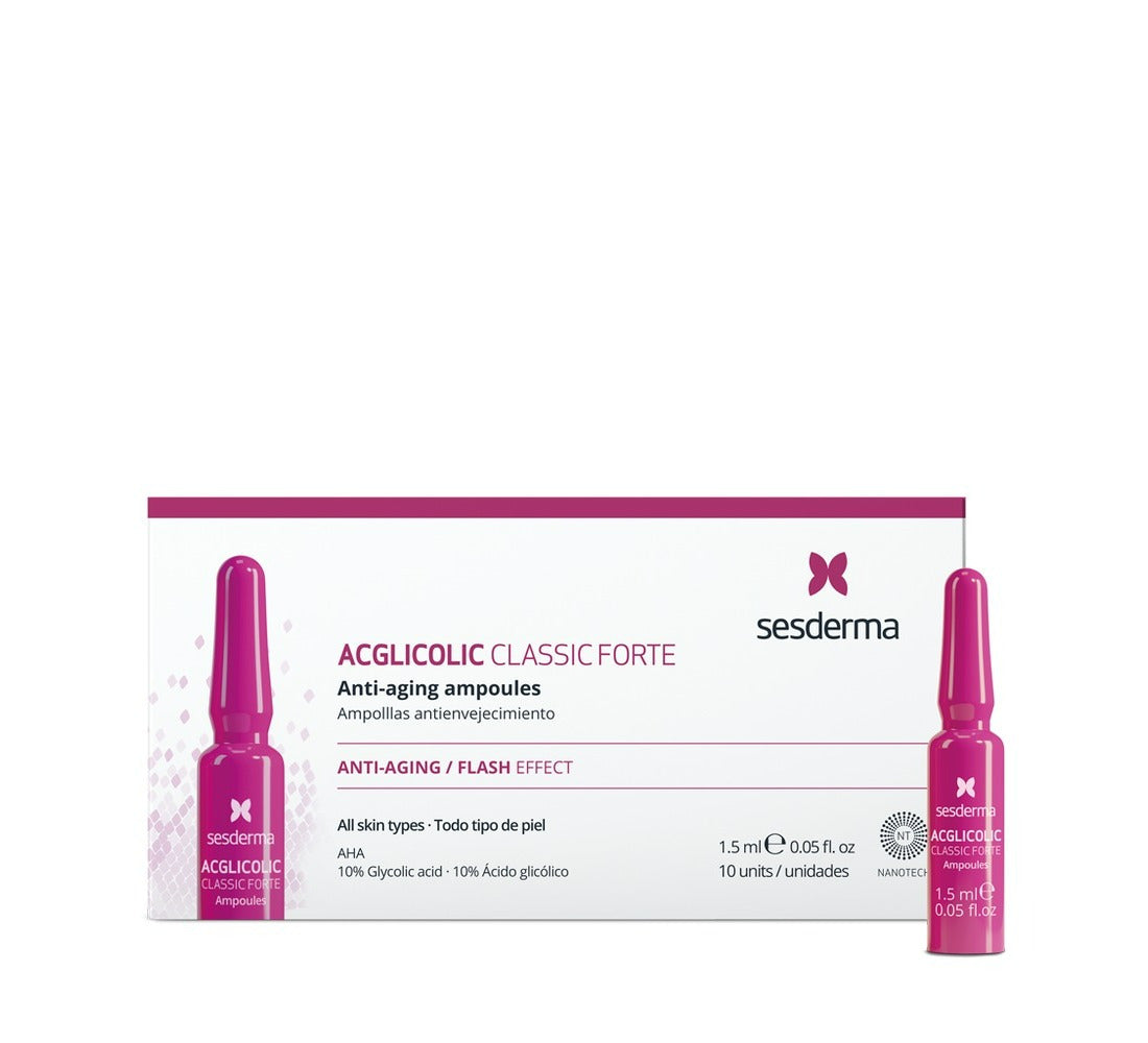 Sesderma Acglicolic Classic Forte Anti-Aging - 1.5ml (x10 ampoules) - Healtsy