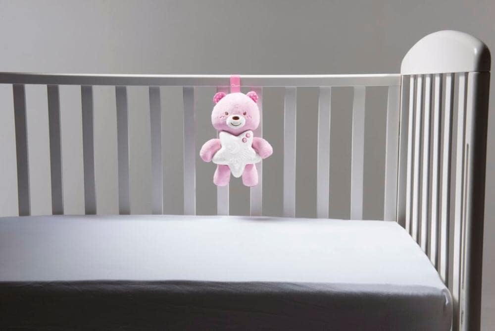 Chicco Good Night Pink Bear Panel - Healtsy