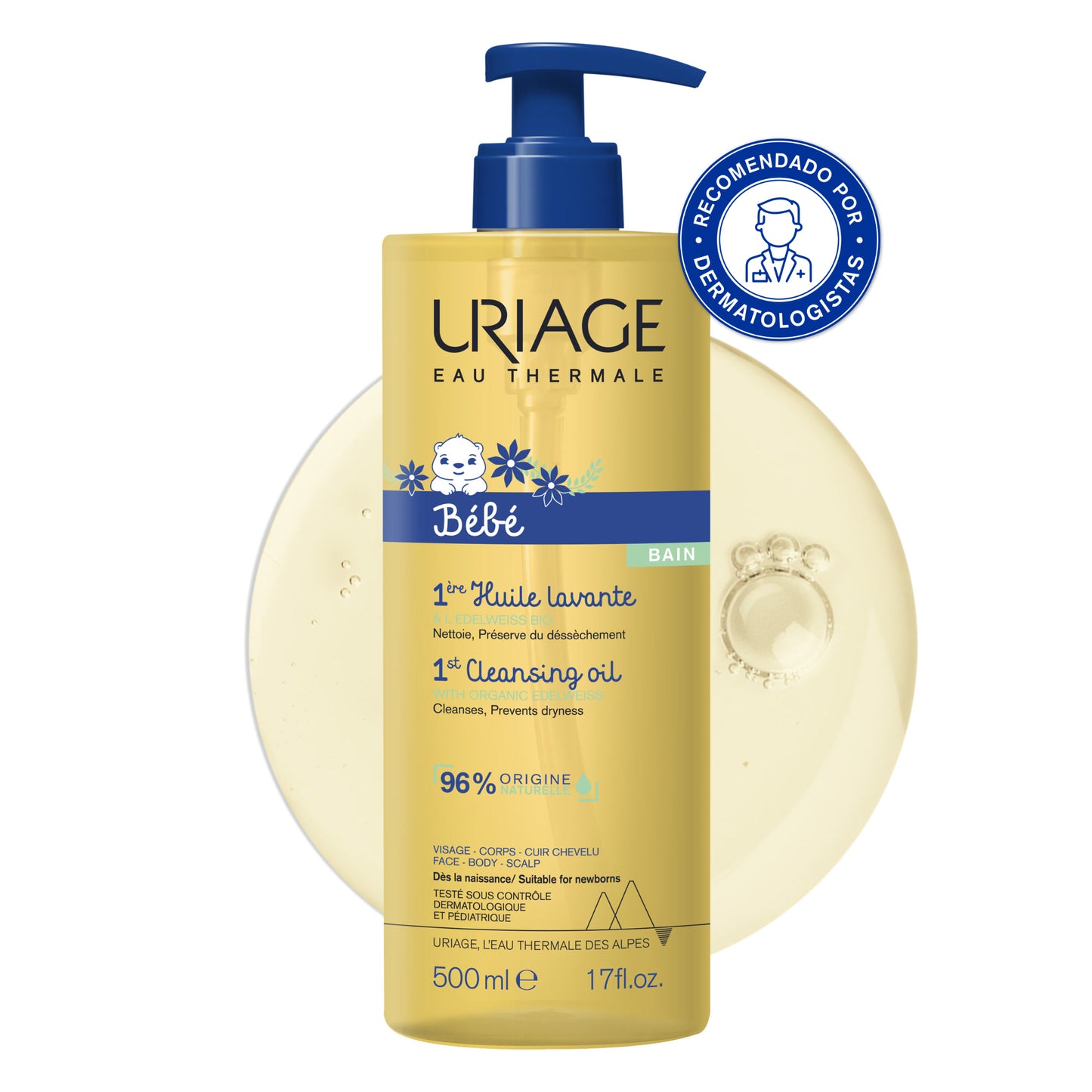 Uriage Baby 1st Washing Oil - 500ml - Healtsy
