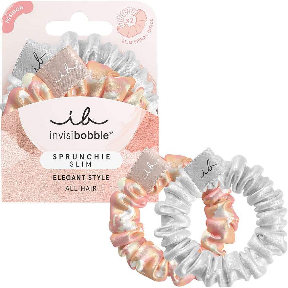 Invisibobble Elastic Hair Sprunchie Slim Bella Chrome - Healtsy