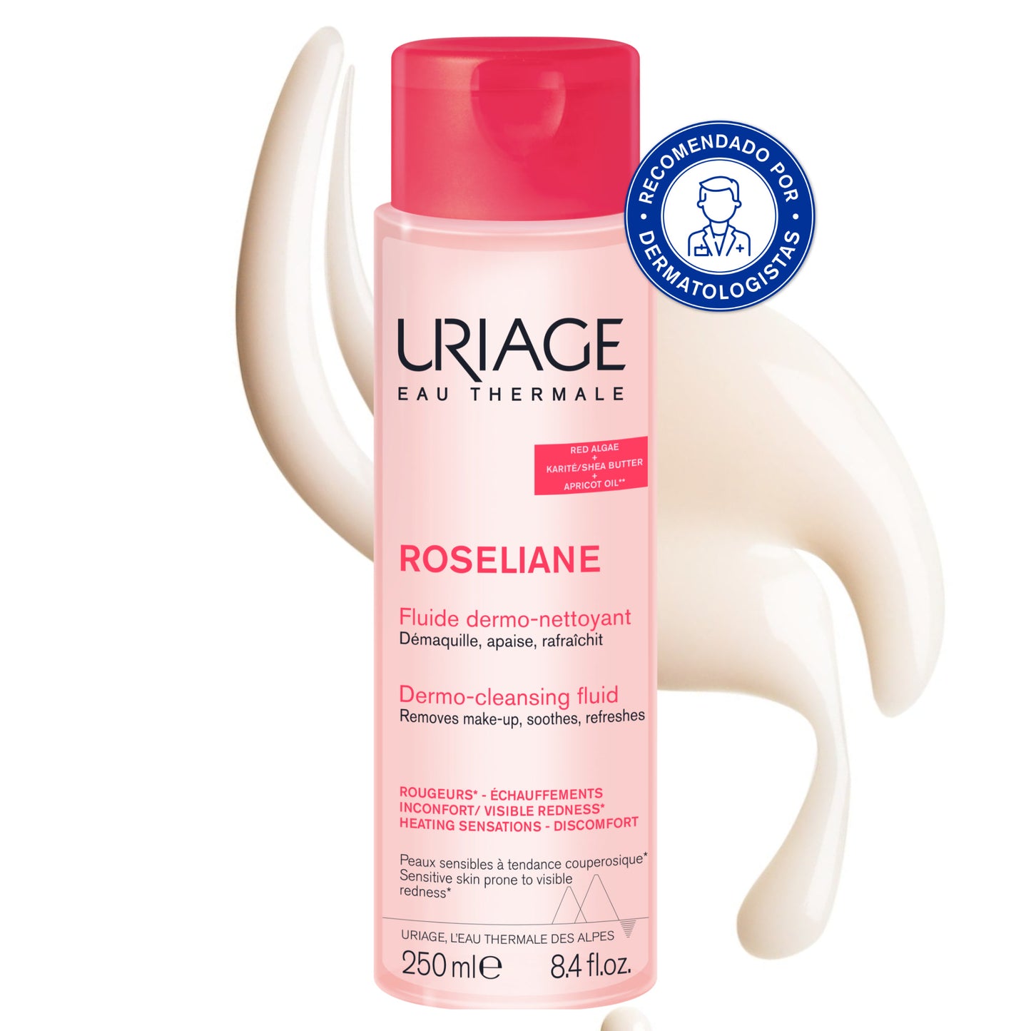 Uriage Roséliane Dermo-Cleansing Fluid - 250ml - Healtsy