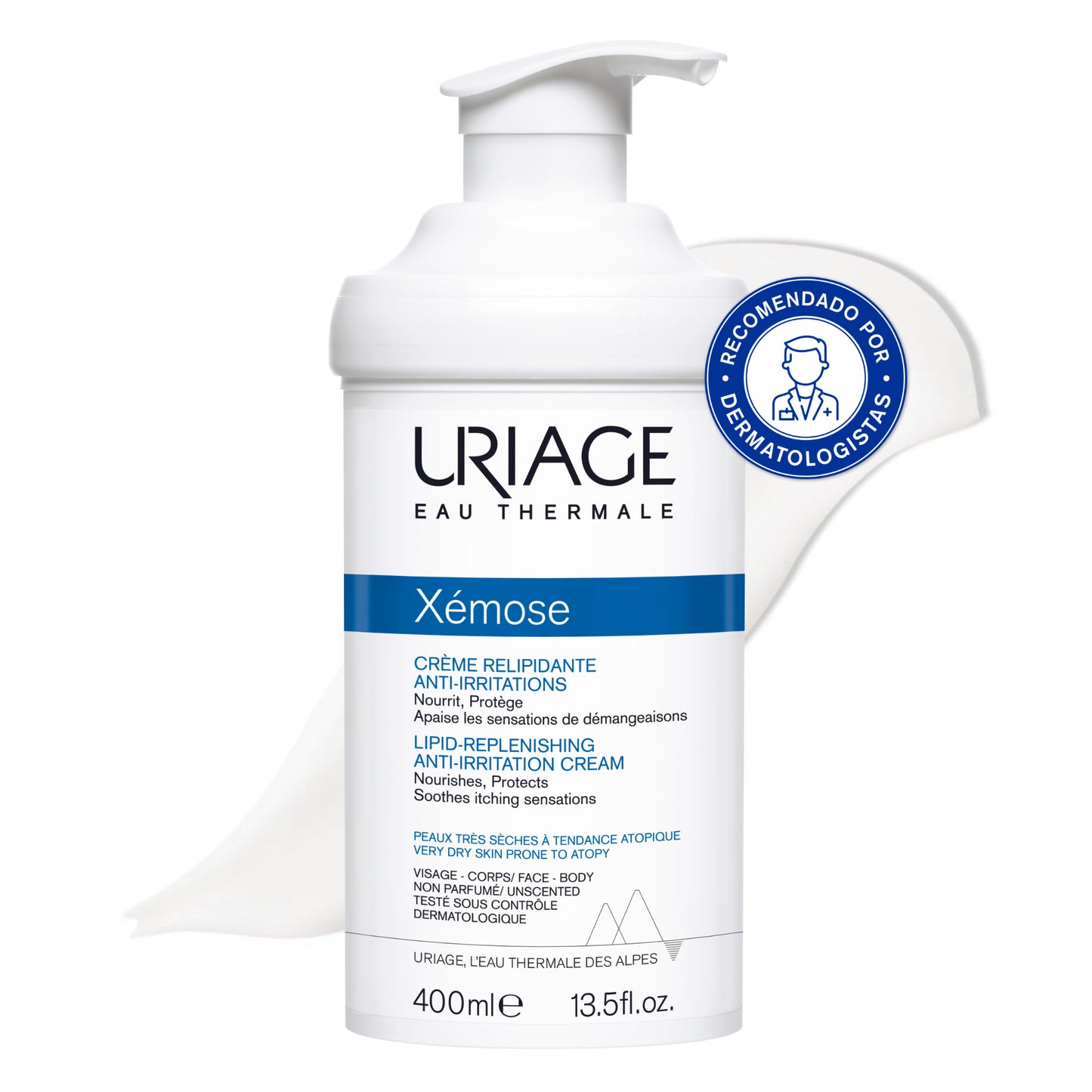 Uriage Xémose Lipid Replenishing Anti-Irritation Cream - 400ml - Healtsy