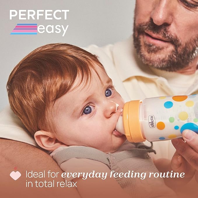 Chicco Perfect Easy Bottle Orange 330ml 4M+ (Ch.Bib20245200000)