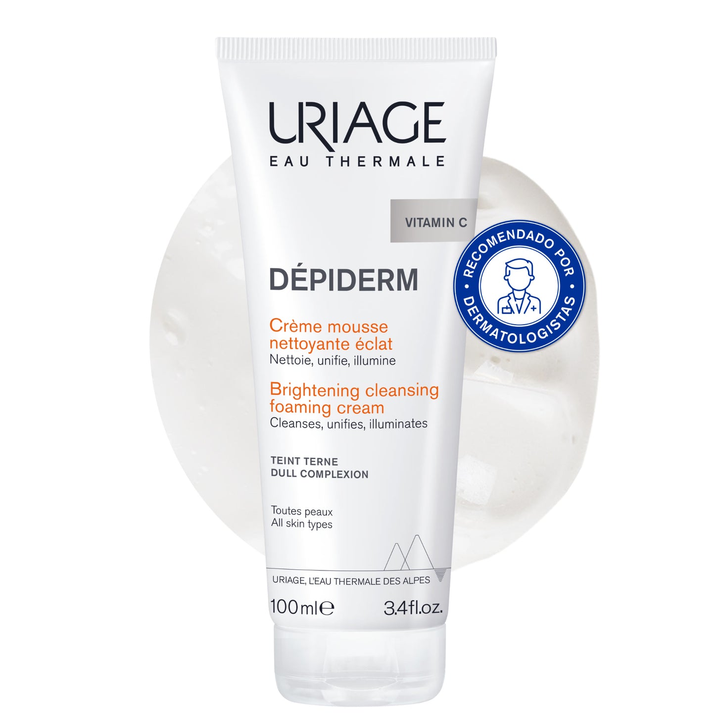 Uriage Dépiderm Brightening Cleansing Mousse - 100Ml - Healtsy