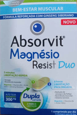 Absorvit Magnesium Resist Duo (x30 tablets) - Healtsy