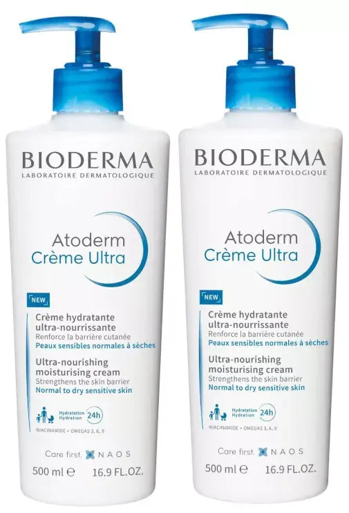 Bioderma Atoderm Cream - 500ml (x2 units) (Promotion) - Healtsy