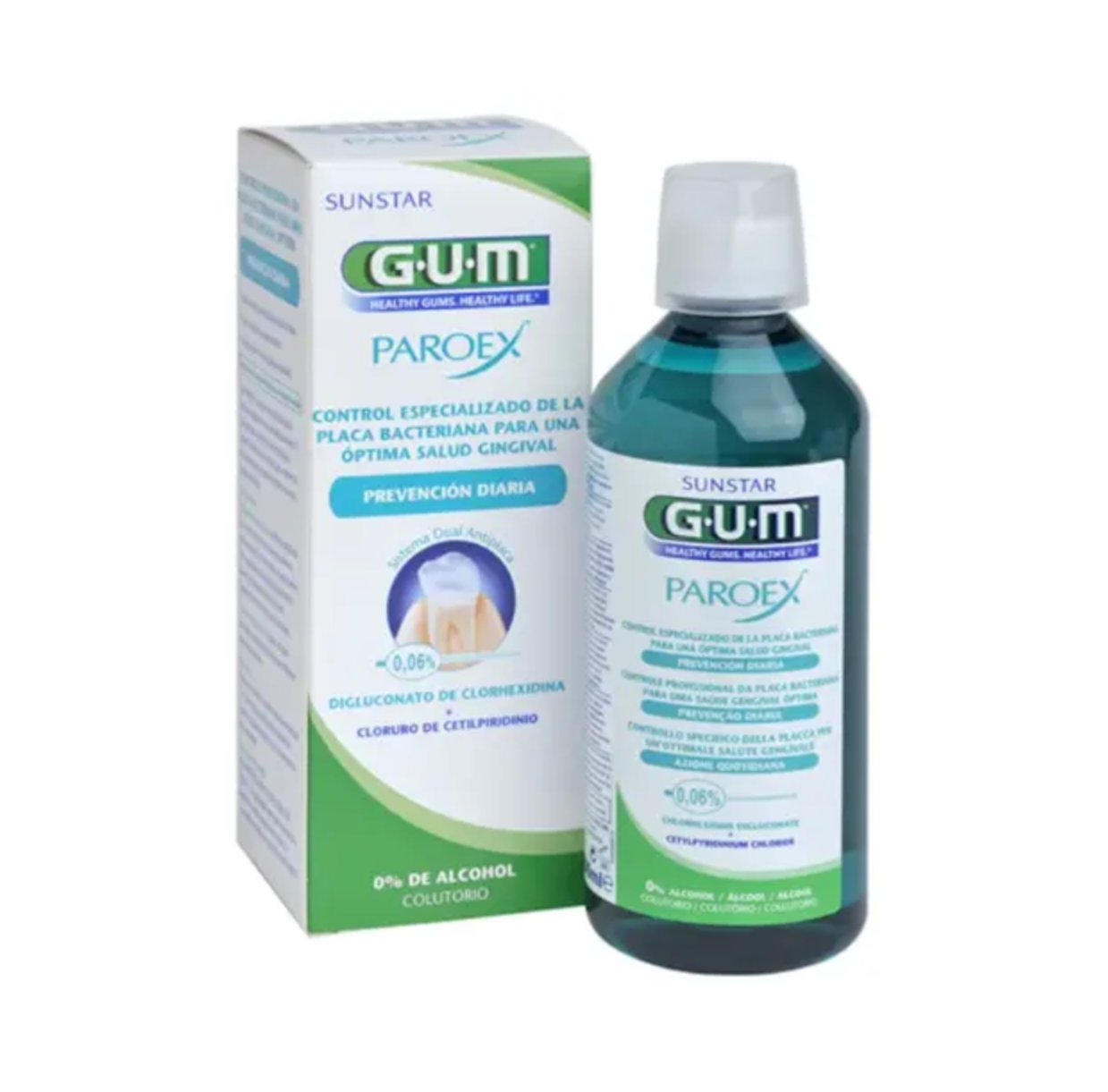 Gum Paroex Mouthwash Daily Prevention - 500ml - Healtsy