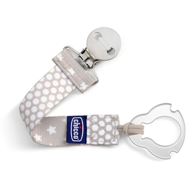 Chicco Clip Pacifier Holder Neutral Color - Healtsy