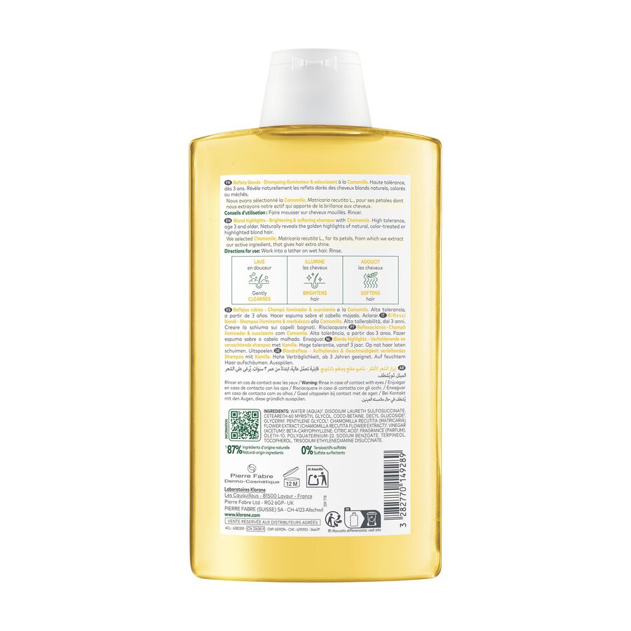 Klorane Capillary Shampoo Chamomile - 400ml - Healtsy