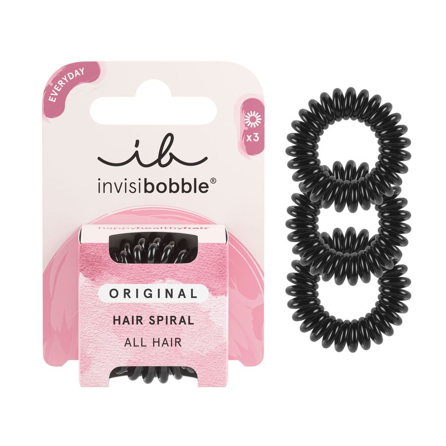 Invisibobble Elastic Hair Power Black (x3 units) - Healtsy