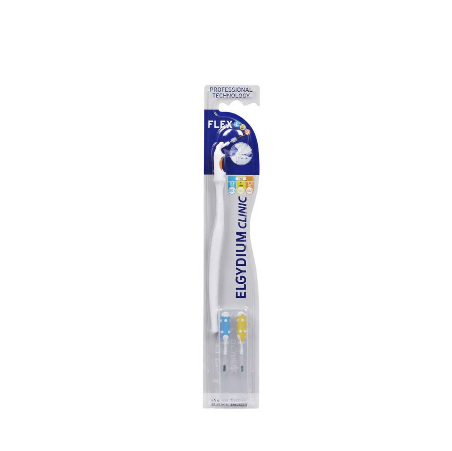 Elgydium Clinic Flex 1 2 3 Mango cepillo + Recambios cepillo interdental (x3 unidades)_ 0,8mm/1mm/1,2mm