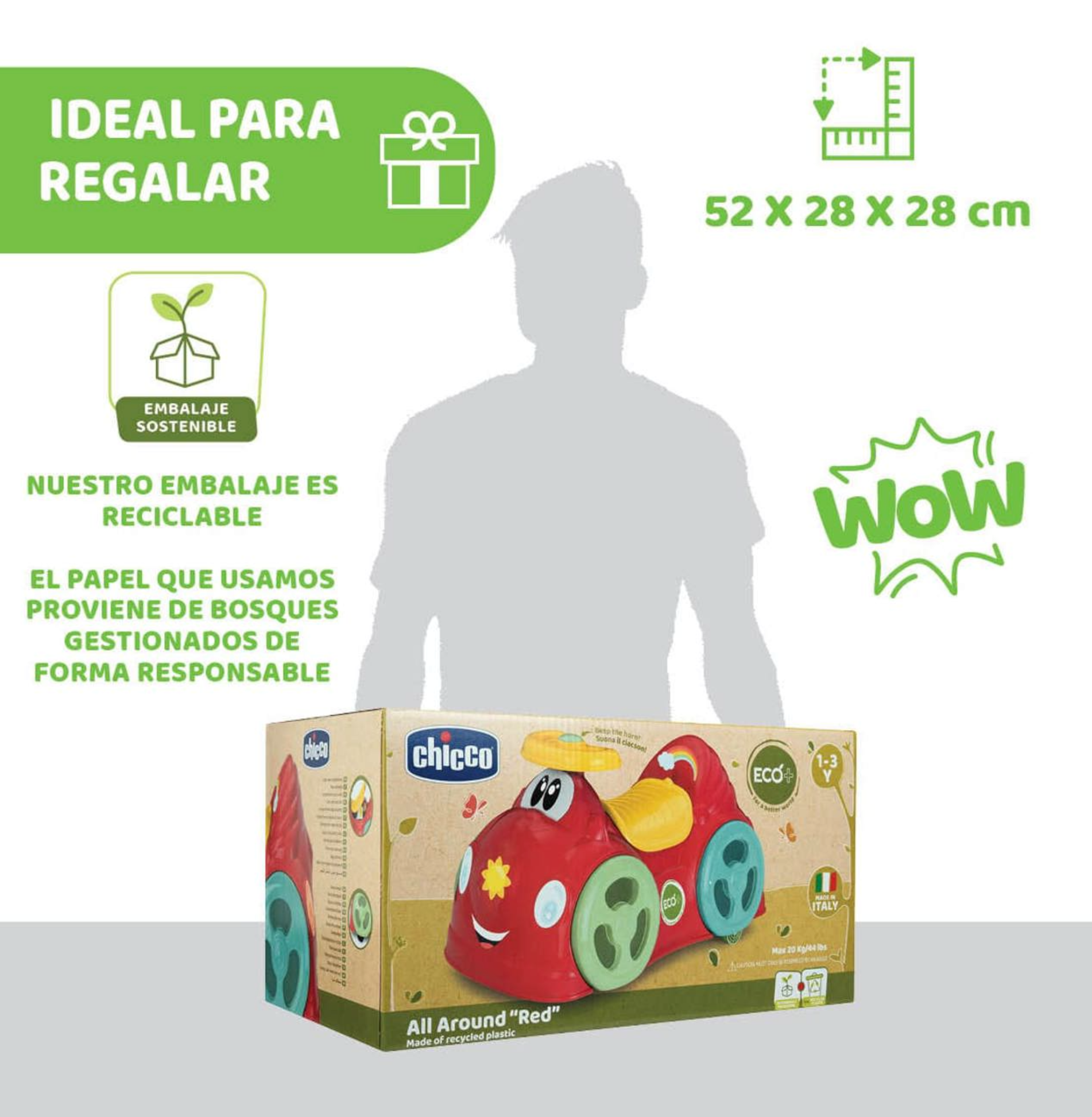 Chicco All Around Red Eco - Healtsy