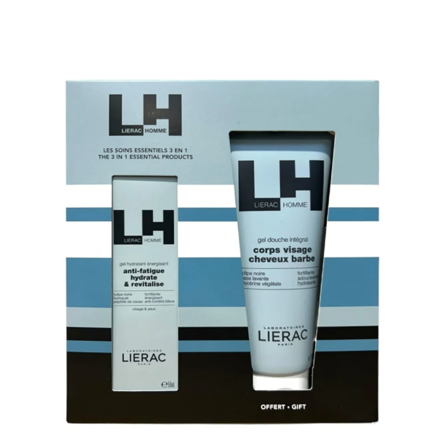 Lierac Homme Coffret Premium Fluid + Shower Gel 3in1 - Healtsy