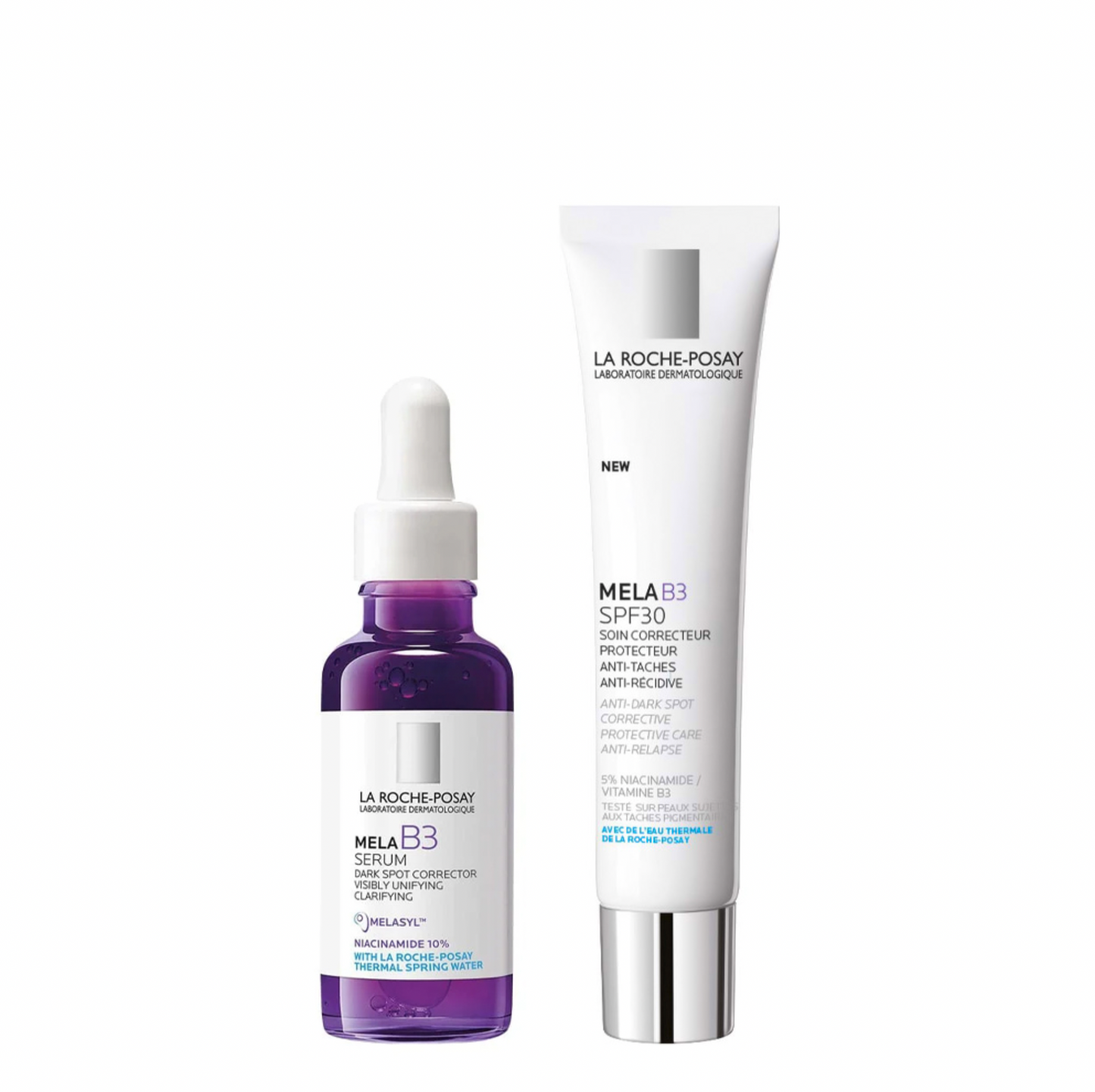 La Roche-Posay Mela B3 Sérum - 30mL + La Roche-Posay Mela B3 Creme SPF30 - 40mL - Healtsy