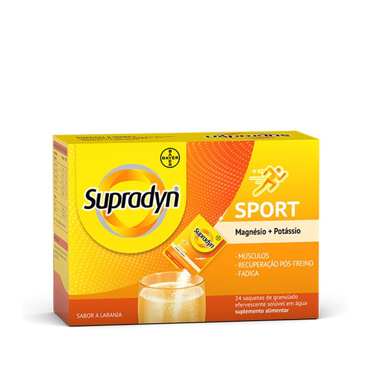Supradyn Sport_ Magnesio + Potasio_ Granulado (x24 sobres)