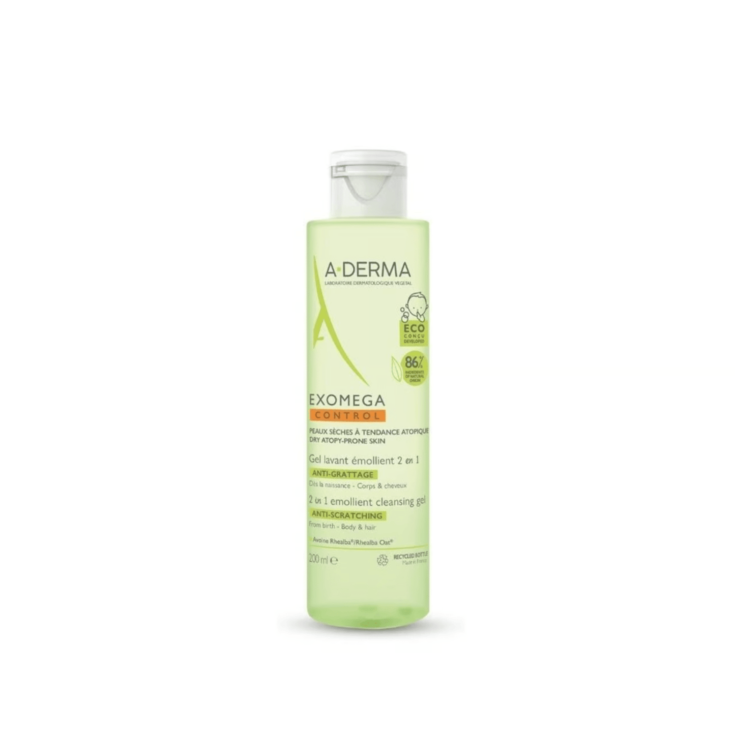 A - Derma Exomega Control Wash Gel - 200ml – Buy Now at Healtsy