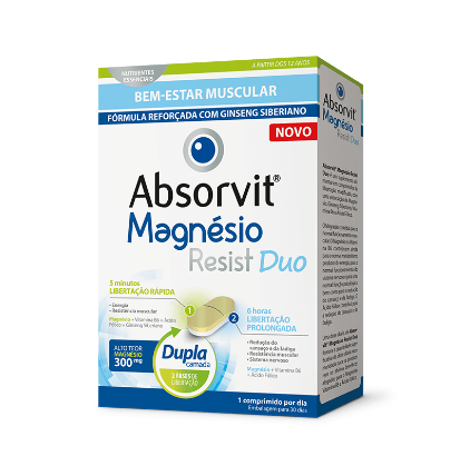 Absorvit Magnesium Resist Duo (x30 tablets) – Buy Now at Healtsy