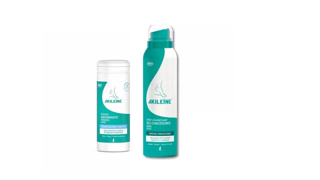 Akileine Perspiration Absorbent Powder - 75ml + Shoe Spray (Special Price) – Buy Now at Healtsy