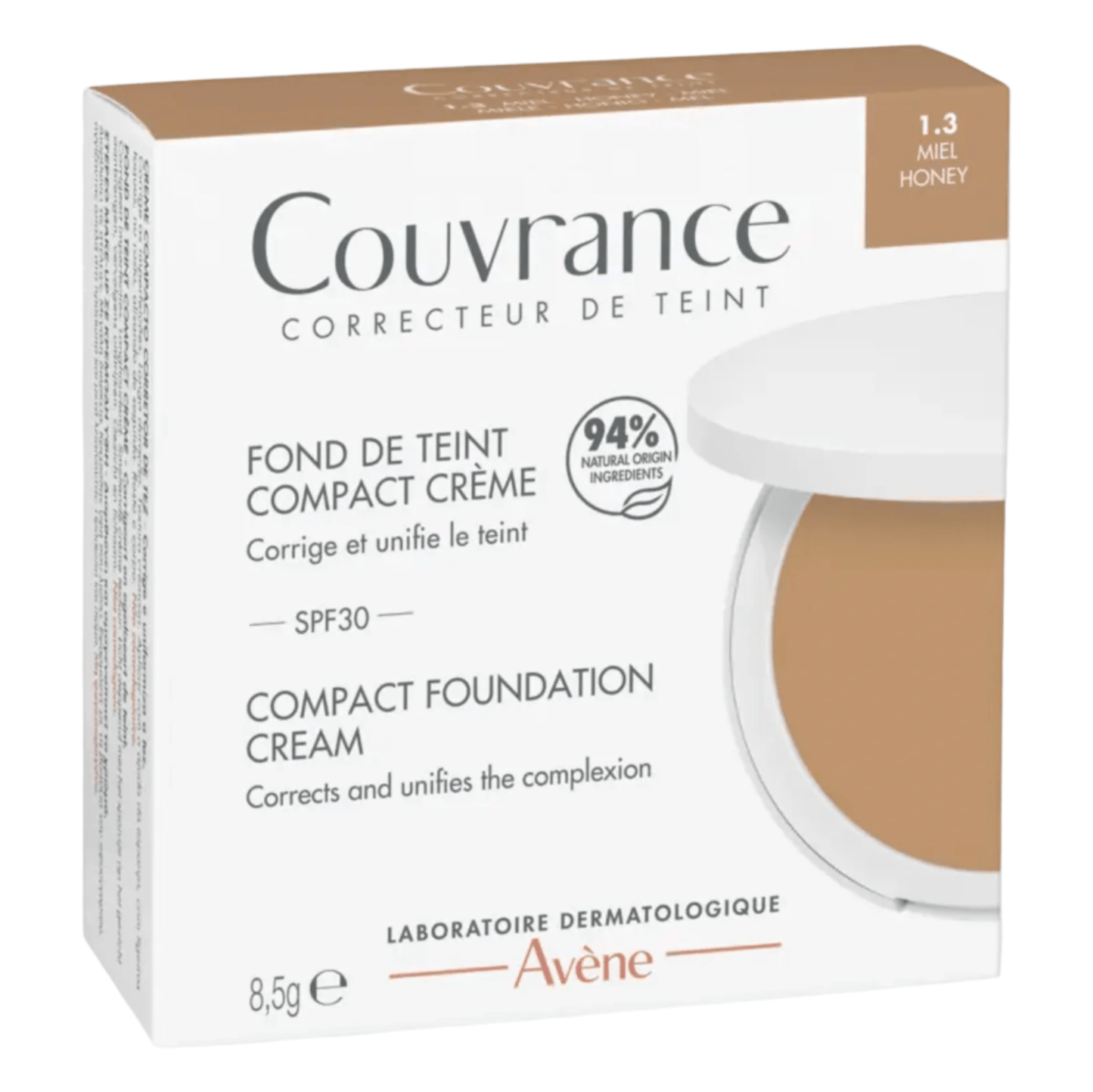 Avene Couvrance Compact Cream _ Honey - 8.5G – Buy Now at Healtsy