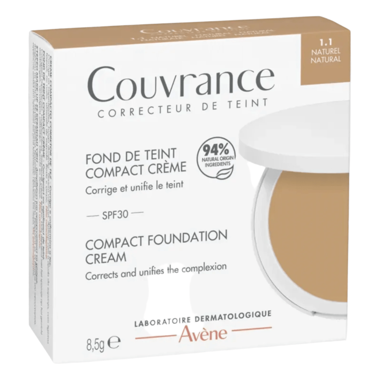 Avene Couvrance Compact Cream _ Natural - 8.5G – Buy Now at Healtsy