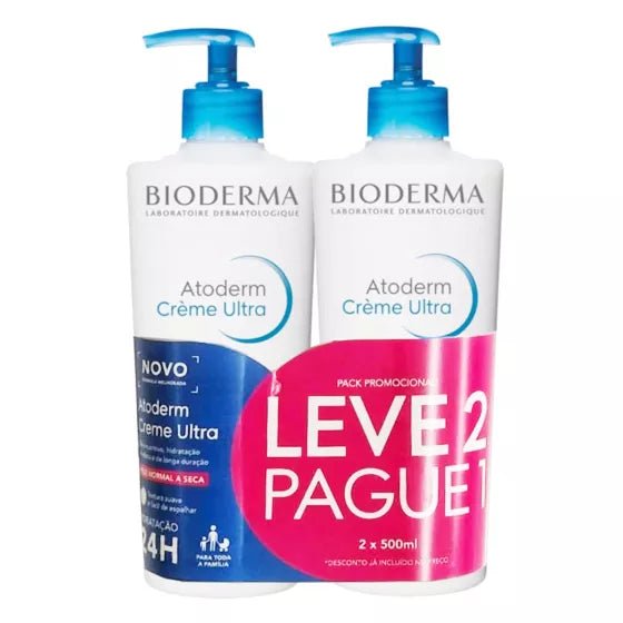 Bioderma Atoderm Ultra Cream - 500ml (Double Pack) – Buy Now at Healtsy