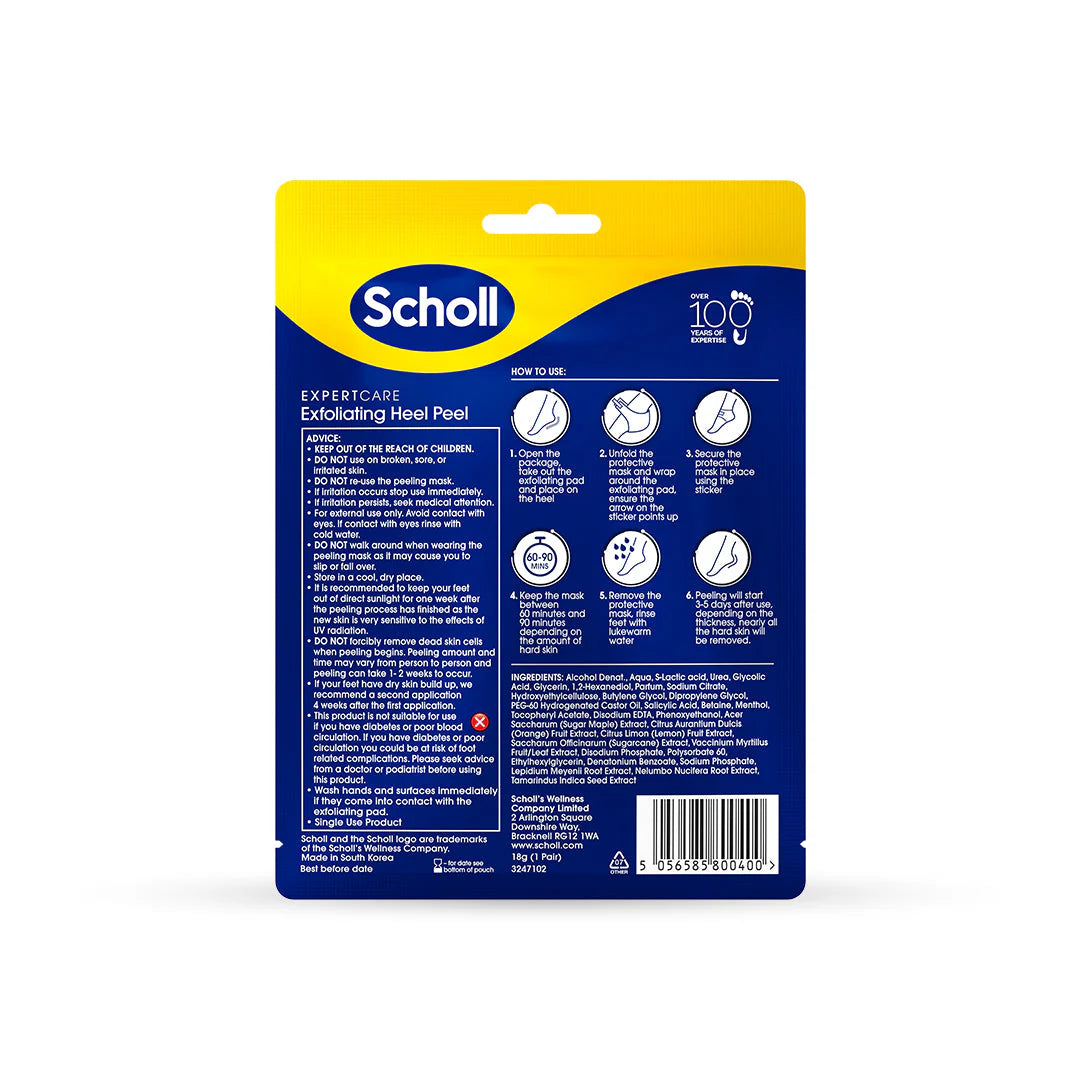 Dr Scholl Heel Exfoliating Mask (Double Pack) - Healtsy