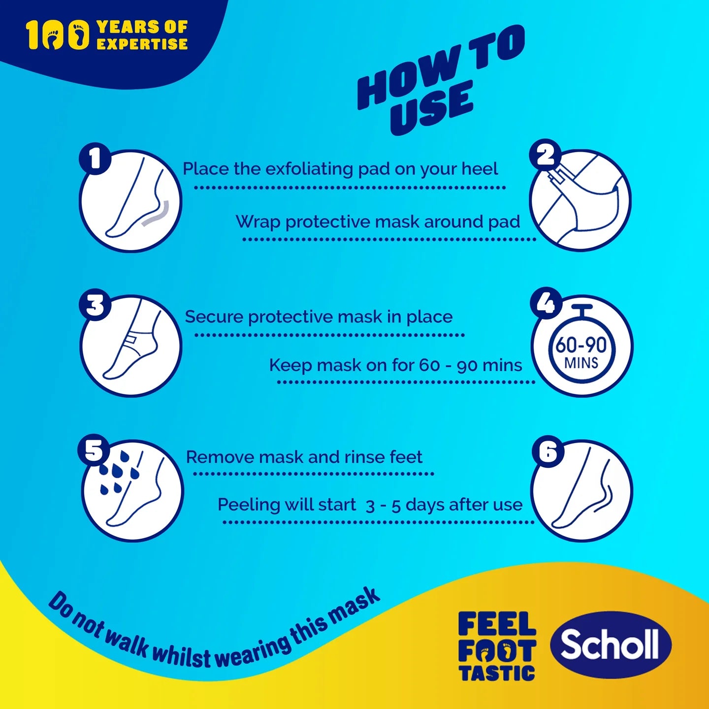 Dr Scholl Heel Exfoliating Mask (Double Pack) - Healtsy