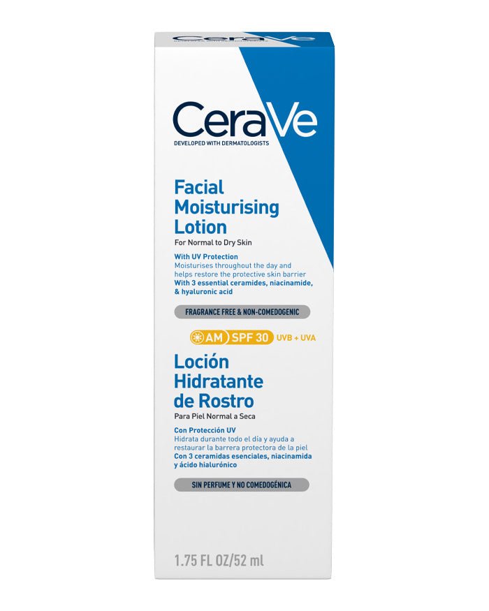CeraVe AM Facial Moisturising Lotion SPF30 - 52ml – Buy Now at Healtsy