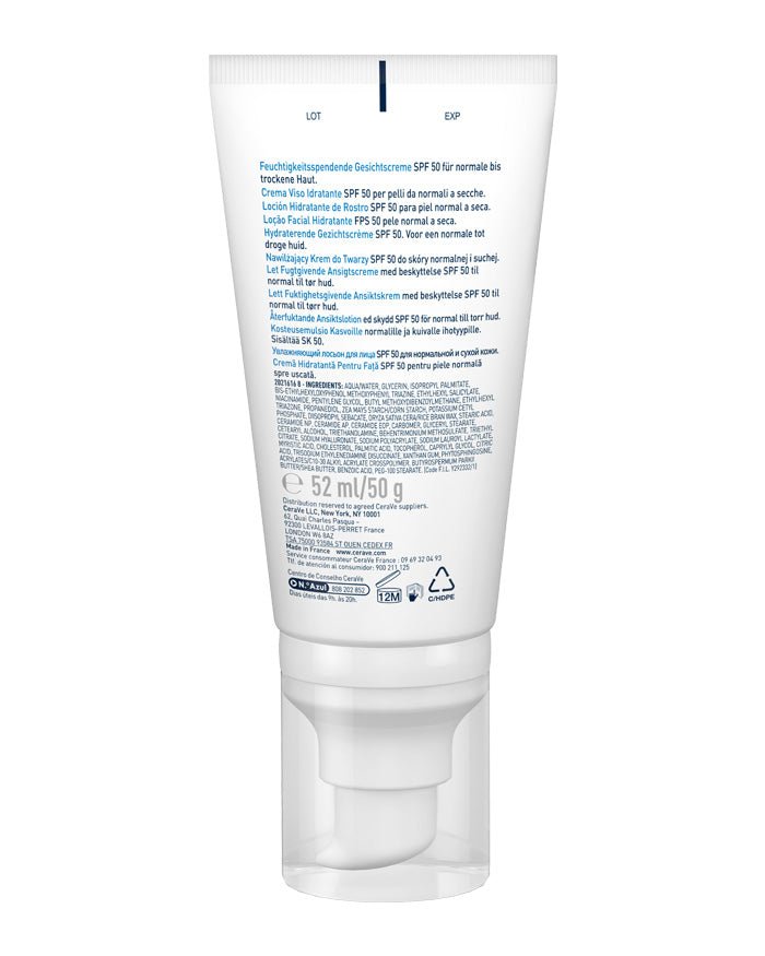 CeraVe AM Facial Moisturising Lotion SPF50 - 52ml – Buy Now at Healtsy