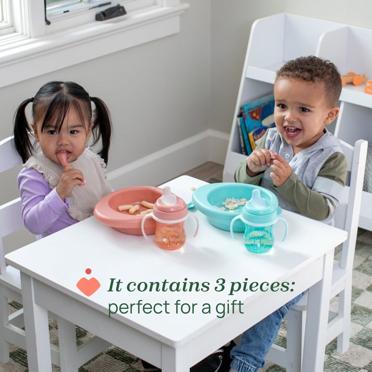 Chicco Baby Feeding Set _Pink _ 6M+ (ref. Ch.Ali16200150000) – Buy Now at Healtsy
